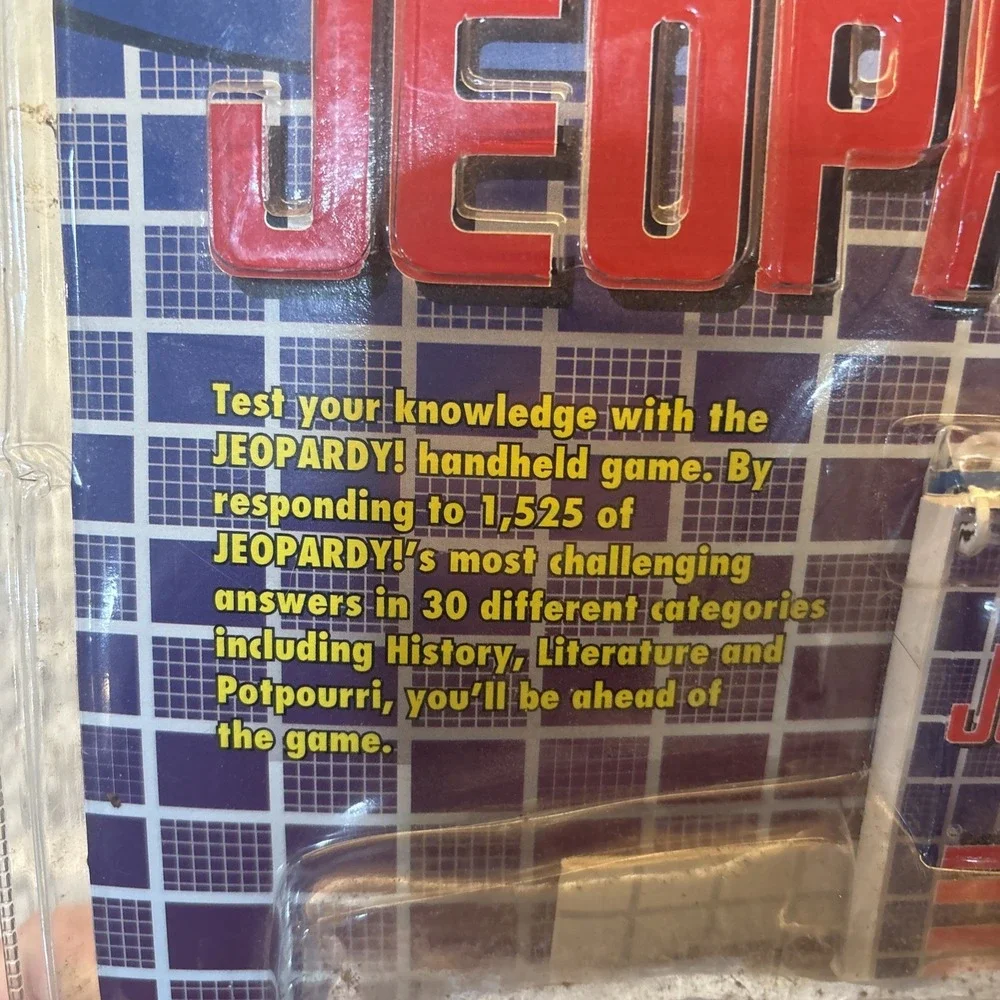 Jeopardy‎ Vintage 1995 Tiger Electronics Handheld Electronic LCD Game New Sealed